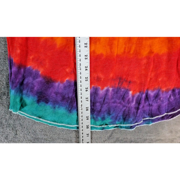 50 50 Shirt Women’s Tie Dye Top Medium Cotton Handmade Colorful - Picture 8 of 9
